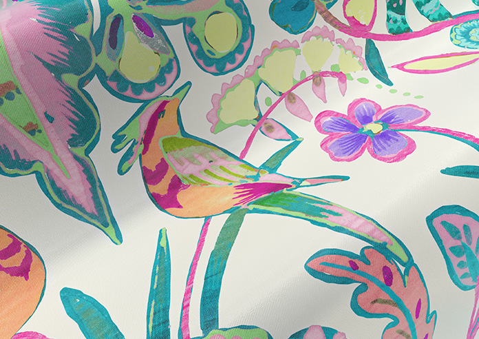 Bangalore Faux Silk, Turquoise - Roman Blind - Image 4